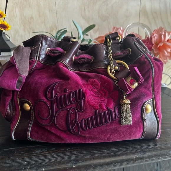 Juicy Couture Pink and Brown Women's Bag - Picture 6 of 8